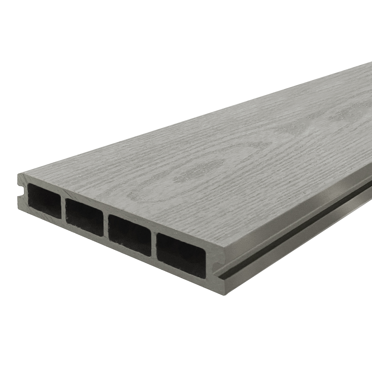 Доска террасная из МПК STRADA 25х140х3000 светлая шлифовка+тиснение
