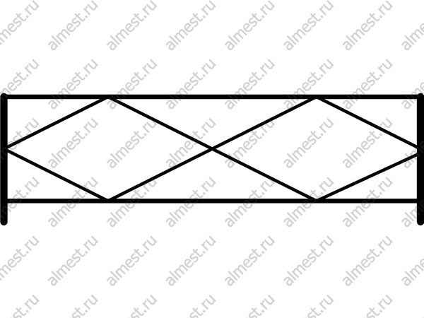 Ограждение газонное AB-5002 эконом