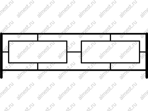 Ограждение газонное AB-5008 эконом