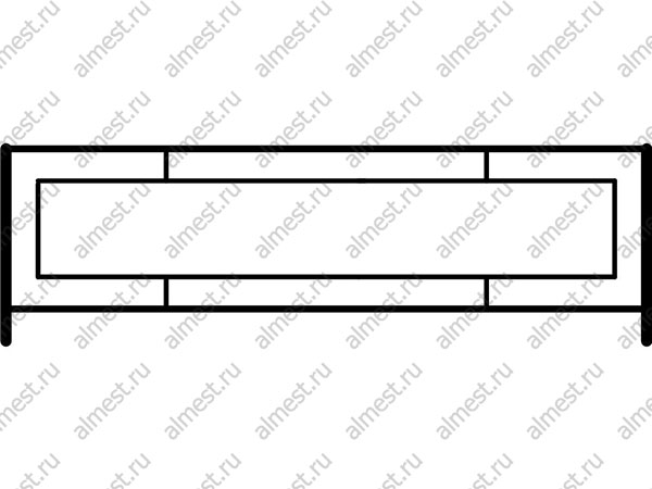 Ограждение газонное AB-5009 эконом