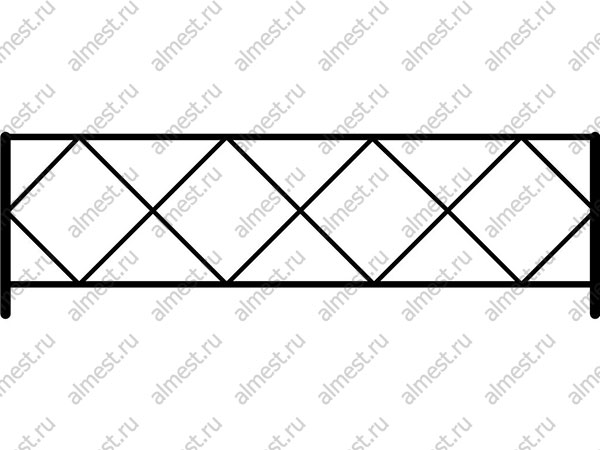 Ограждение газонное AB-5014 эконом
