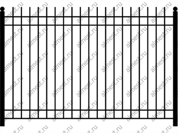 Секция заборная ННЗ-001 1,2м