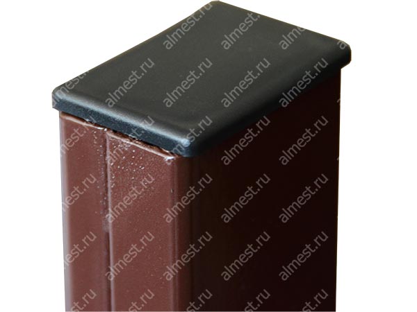 Столб для забора 60*40*2000 1,2мм RAL6005