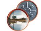 Зеркало сферическое с козырьком ЗСУ-450к универсальное